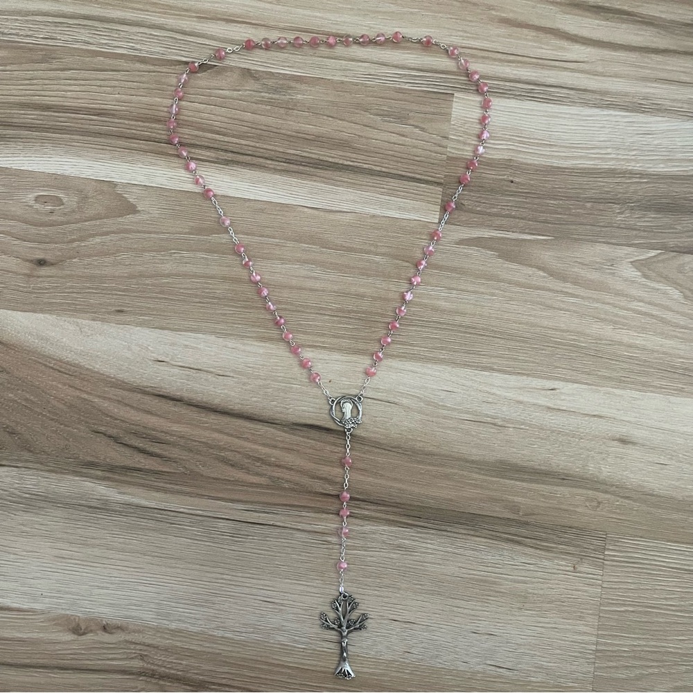 McVans Pink and Silver Rosary